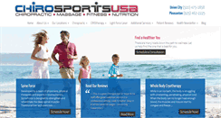 Desktop Screenshot of chirosportsusa.com